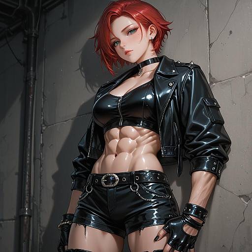 Fierce Stylish Female with Jewelry