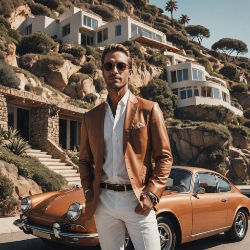 Charming Malibu Party Scene with Cars Charming Malibu Party Scene with Cars