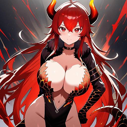 Illustration of Dola (nijisanji), nijisanji in the style of Volkor