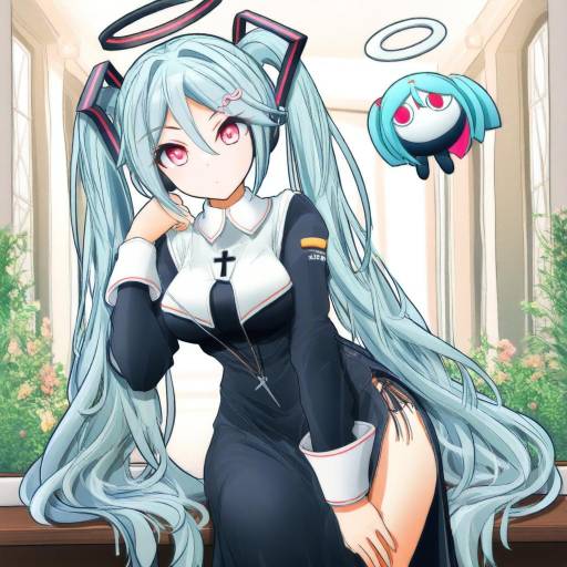 Illustration of Aimaina, vocaloid in the style of Mikeran (mikelan)