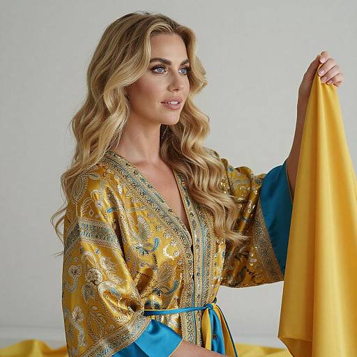 Portrait of Woman in Gold Robe