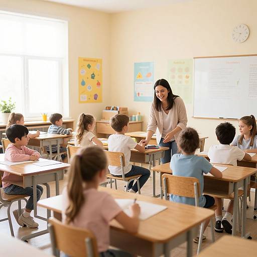Lively Scolaire Classroom Scene