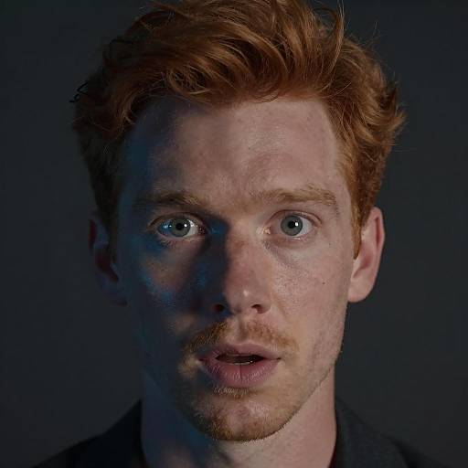 Intriguing Portrait of a Red-Haired Man