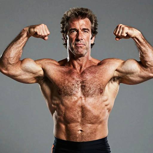 80s Action Hero Muscle Portrait