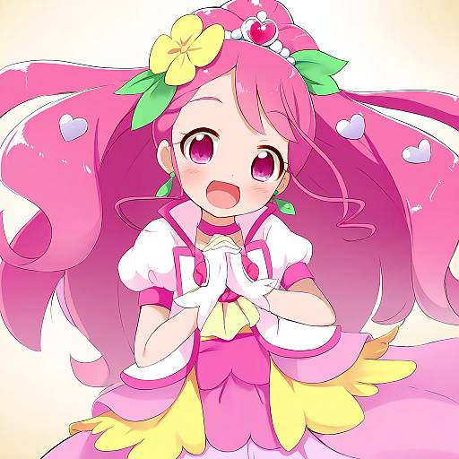 Illustration of Cure grace, healin' good precure in the style of Makuran