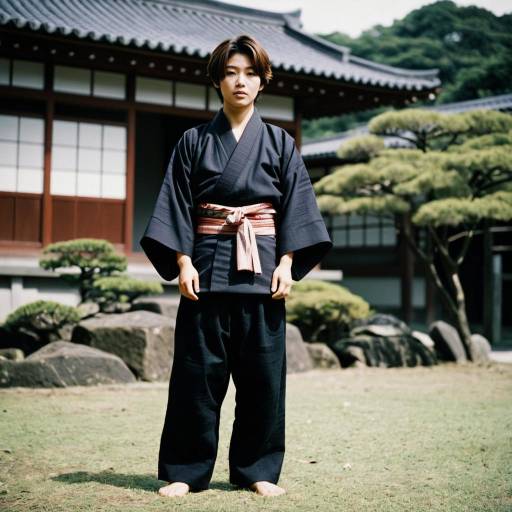 Tanjiro in Traditional Japanese Attire
