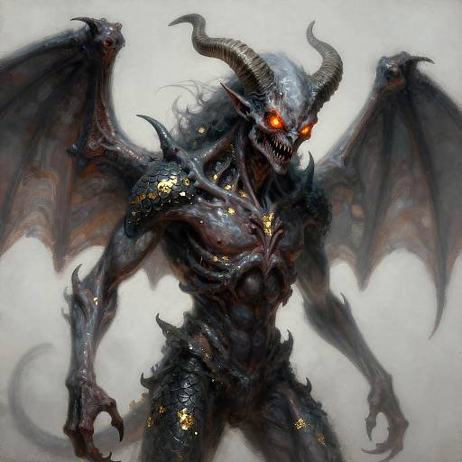 Abyssal Nightmare Stalker, Alabaster and Gold