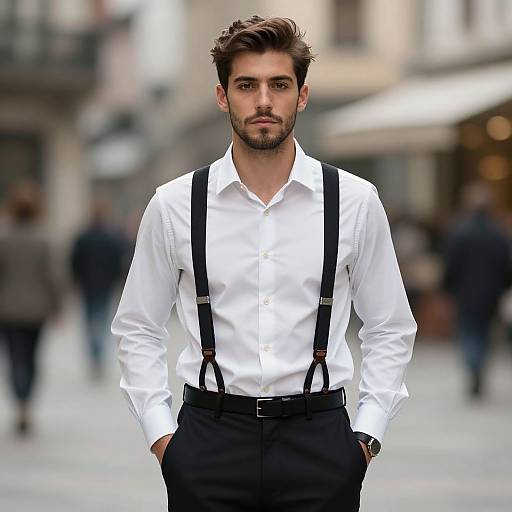 Stylish Italian Man in Fashion Outfit