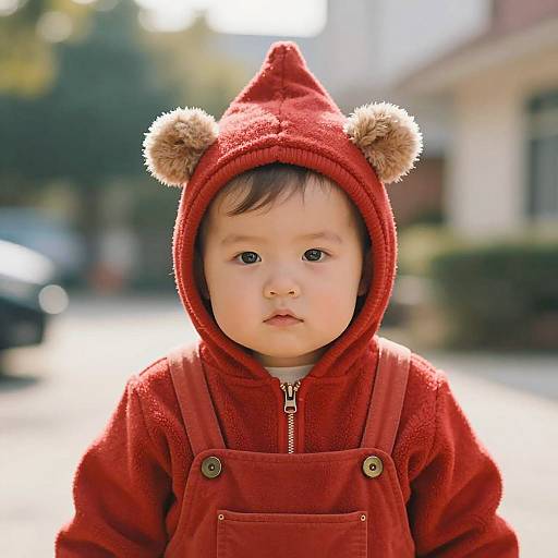 Charming Plus Size Baby in Cozy Outfit