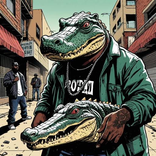 Gangsta Crocodile Cartel Graphic Novel Art