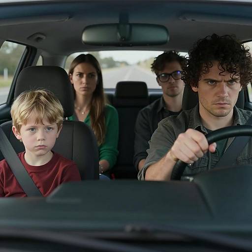 Candid Car Ride: Four Distinct Personalities