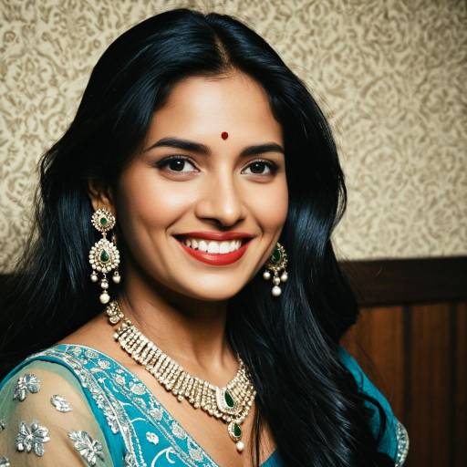 Smiling Woman in Indo-Western Party Wear