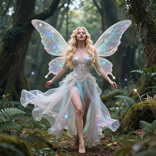 Twerking Blonde Fairy in Enchanted Forest