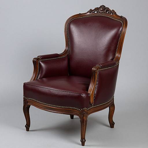 Elegant Late Regency Mahogany Armchair