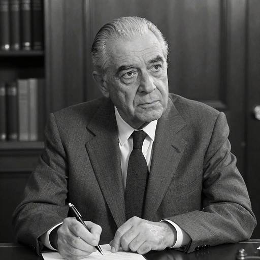 Elderly Man in Gray Suit Portrait