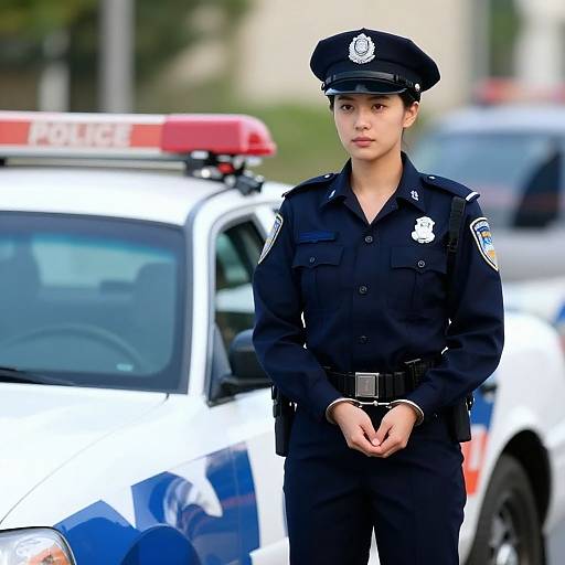 Photorealistic Police Officer Portrait