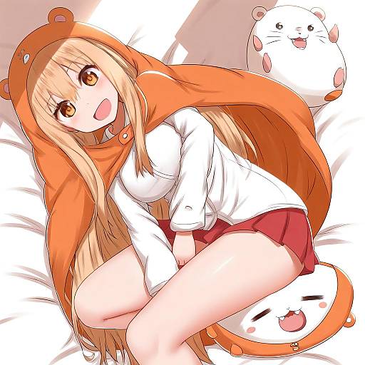 Illustration of Doma umaru, himouto! umaru-chan in the style of Horokusa (korai)