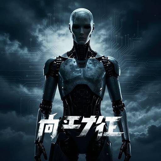 Mysterious Android Sci-Fi Thriller Poster