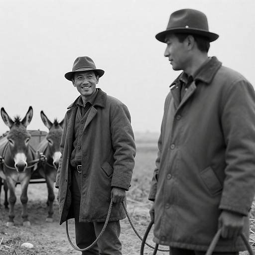 Candid Rural Portrait of Two Men