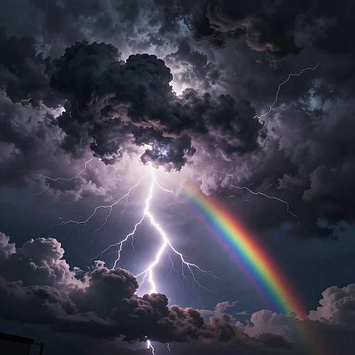 Dramatic Anime Stormy Sky Wallpaper