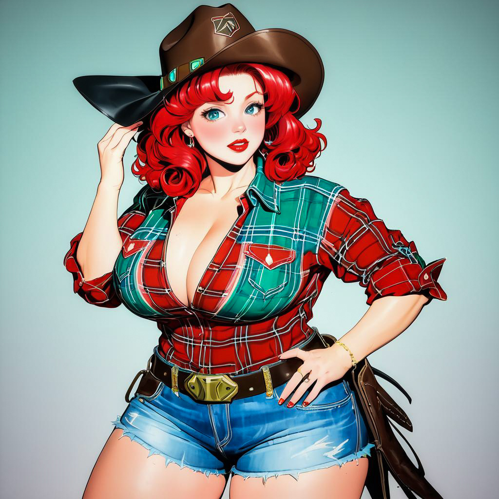 Retro Cowgirl Bounty Hunter Adventure