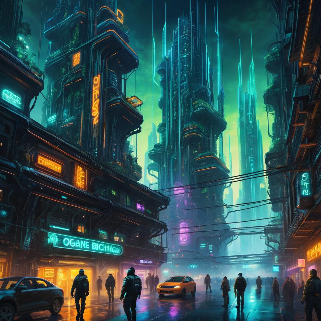 Navigating a Biopunk Dystopian Metropolis