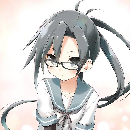 Illustration of Amagiri (kancolle), kantai collection in the style of Eretto