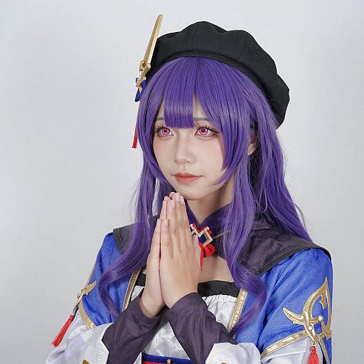 Portrait of Asian Woman in Medieval Attire