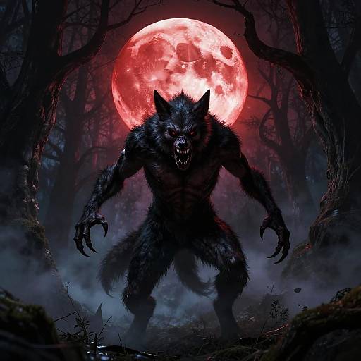 Savage Werewolf Transformation Horror