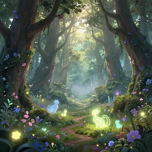Enchanted Forest at Dawn