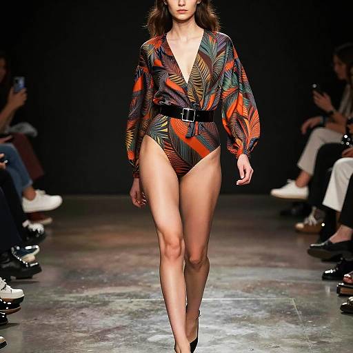 Fashion Model with Bold Patterns