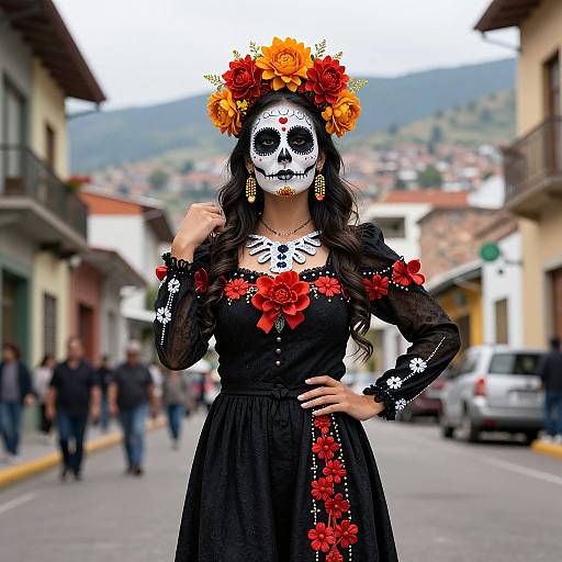 Mexican Catrina Woman in Medellín