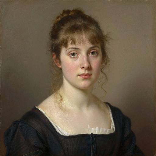 Vintage Portrait of Young Woman