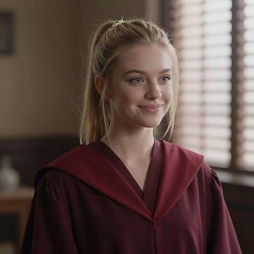 Soft Portrait of a Smiling Woman