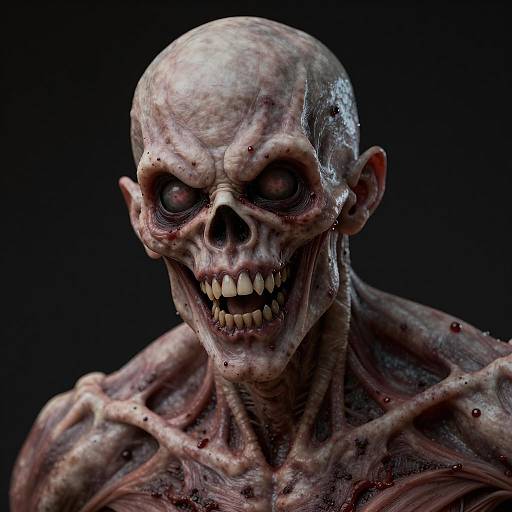 Grotesque Undead humanoid Horror Art