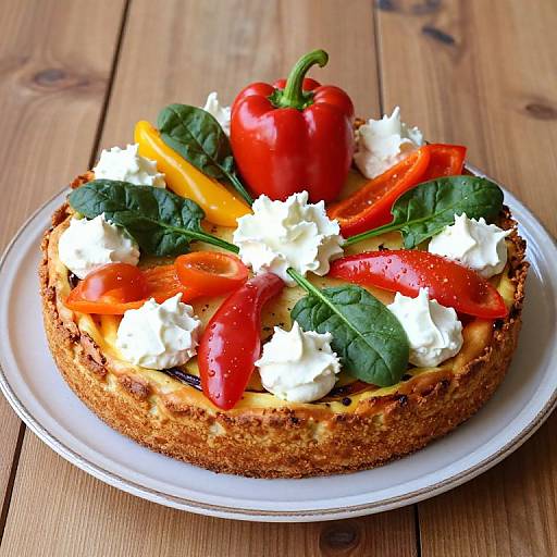 Whimsical Savory Pizzacake Art