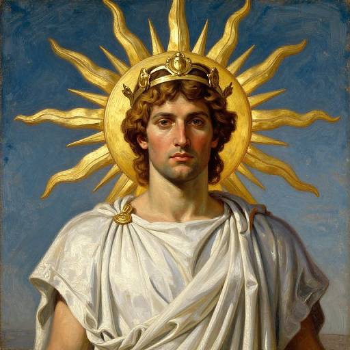 Apollo Greek God Sun Painting