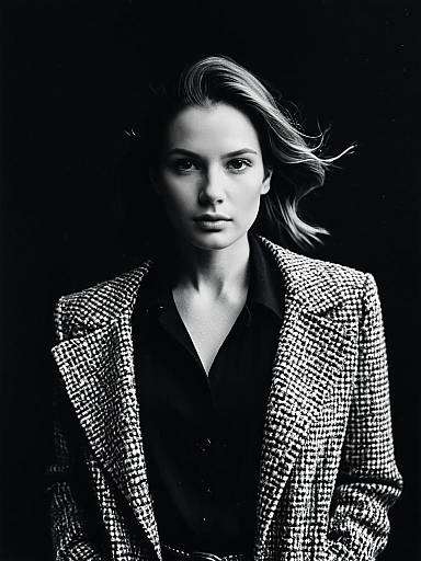 Cinematic Photorealistic Woman in Designer Fashion