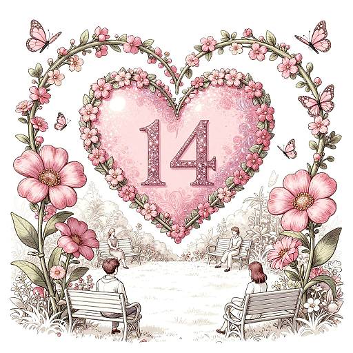 Magical Valentine's Day Garden