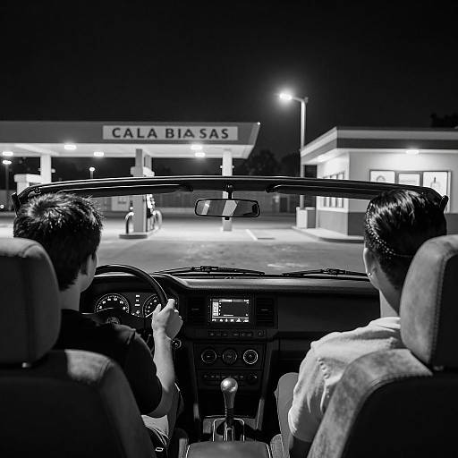 Night Drive Through Calabasas Gas Station