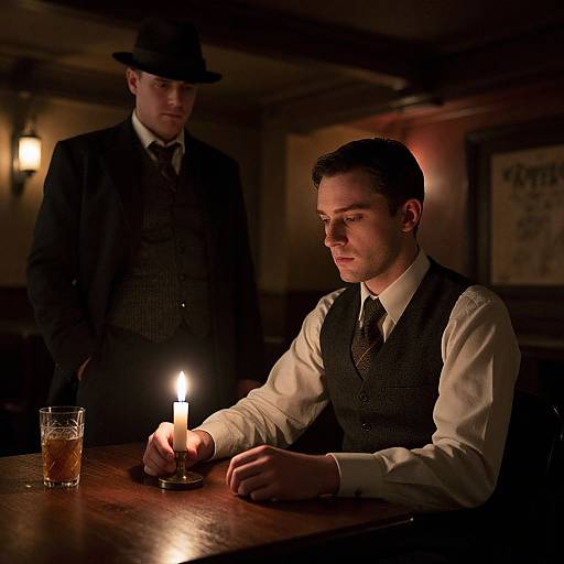 Vintage Bar Dramatic Scene