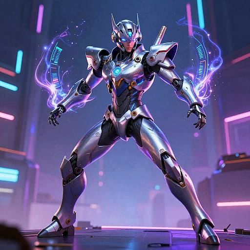 Futuristic Cybernetic Warrior Surto