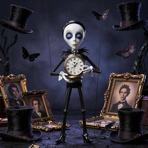 Surreal Porcelain Marionette Dreamscape