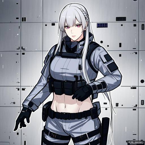 Illustration of Ak-15 (girls' frontline), girls' frontline in the style of Non (nuebako)