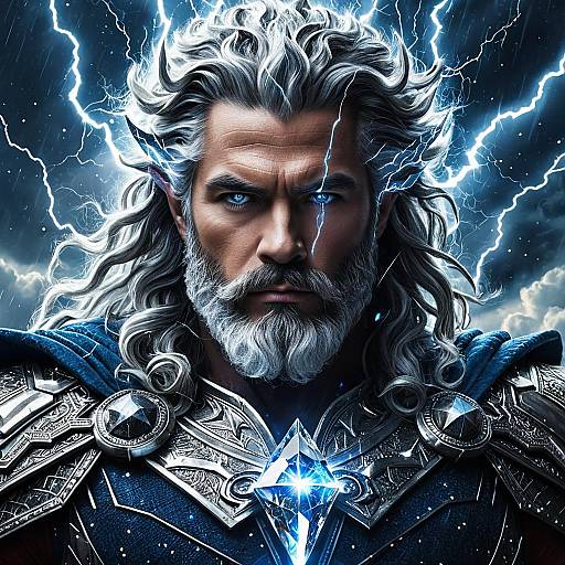 Zeus King of the Gods with Lightning Shard