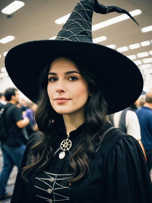 Woman in Elizabeth Witch Costume at Convention Woman in Elizabeth Witch Costume at Convention