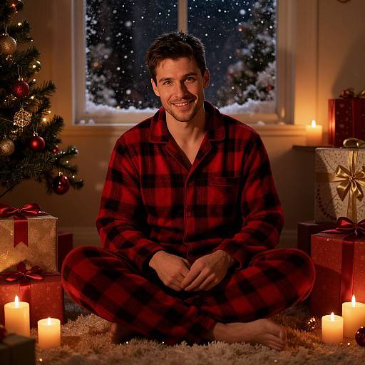 Cozy Christmas Pajama Photoshoot