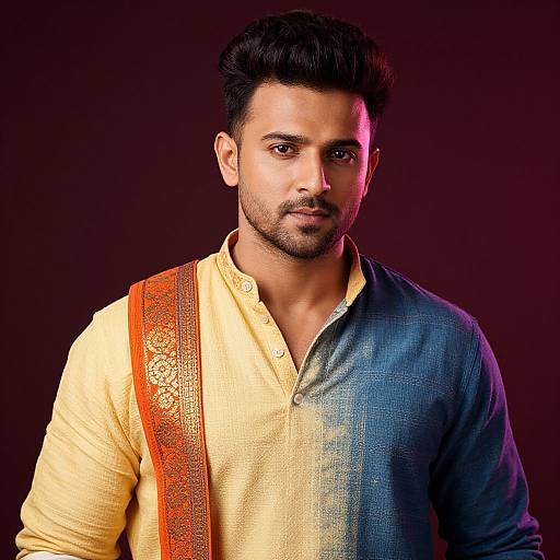 Indian Gigachad Hyperrealistic Portrait