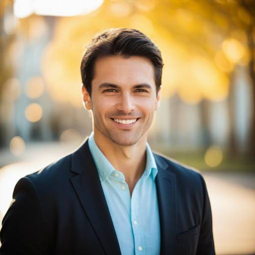 Smiling businessman portrait outdoors