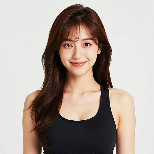 Photorealistic Portrait of Smiling Woman